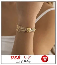 Ingemark Adjustable Chain Anklet Bracelet for Women Vintage Fashion Simple Thin Chain Anklet Female Foot Beach Jewelry 2022 Gift