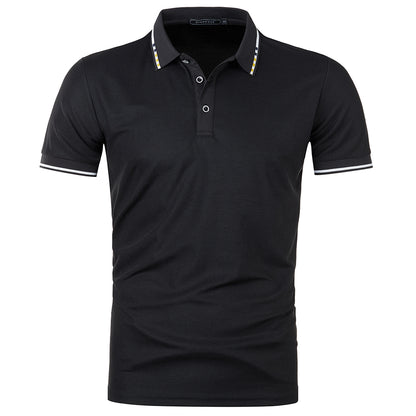 Mens Polo Shirts Casual Short Sleeve Athletic T-Shirts Classic Contrast Collar Shirt Men Lightweight T Shirt Breathable Summer