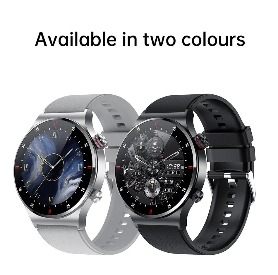 LIGE ECG+PPG Bluetooth Call Smart Watch 2023 Men AMOLED Full Touch Sports NFC Watches Men Smartwatch Waterproof For Android Ios