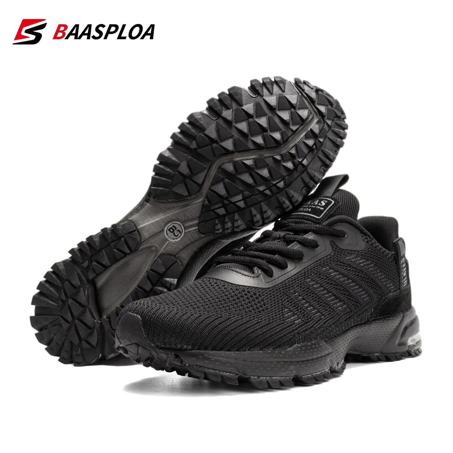 Baasploa Men Running Shoes Lightweight Sneakers Designer Sneaker Male Breathable Tennis Shoe Non Slip 2023 New Sport Shoes