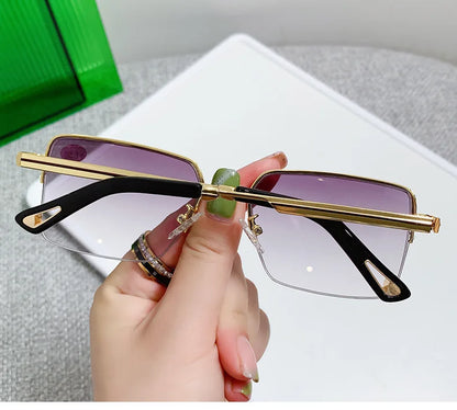 New Myopia Glasses Business Half Frame Anti Blue Light Glasses Man Fashion Myopia Glasses Diopter -1.0 To -4.0