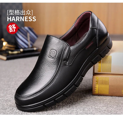 Genuine Leather Handmade Shoes 2023 Casual Shoes For Men Flat Platform Walking Shoe Outdoor Footwear Loafers Breathable Sneakers