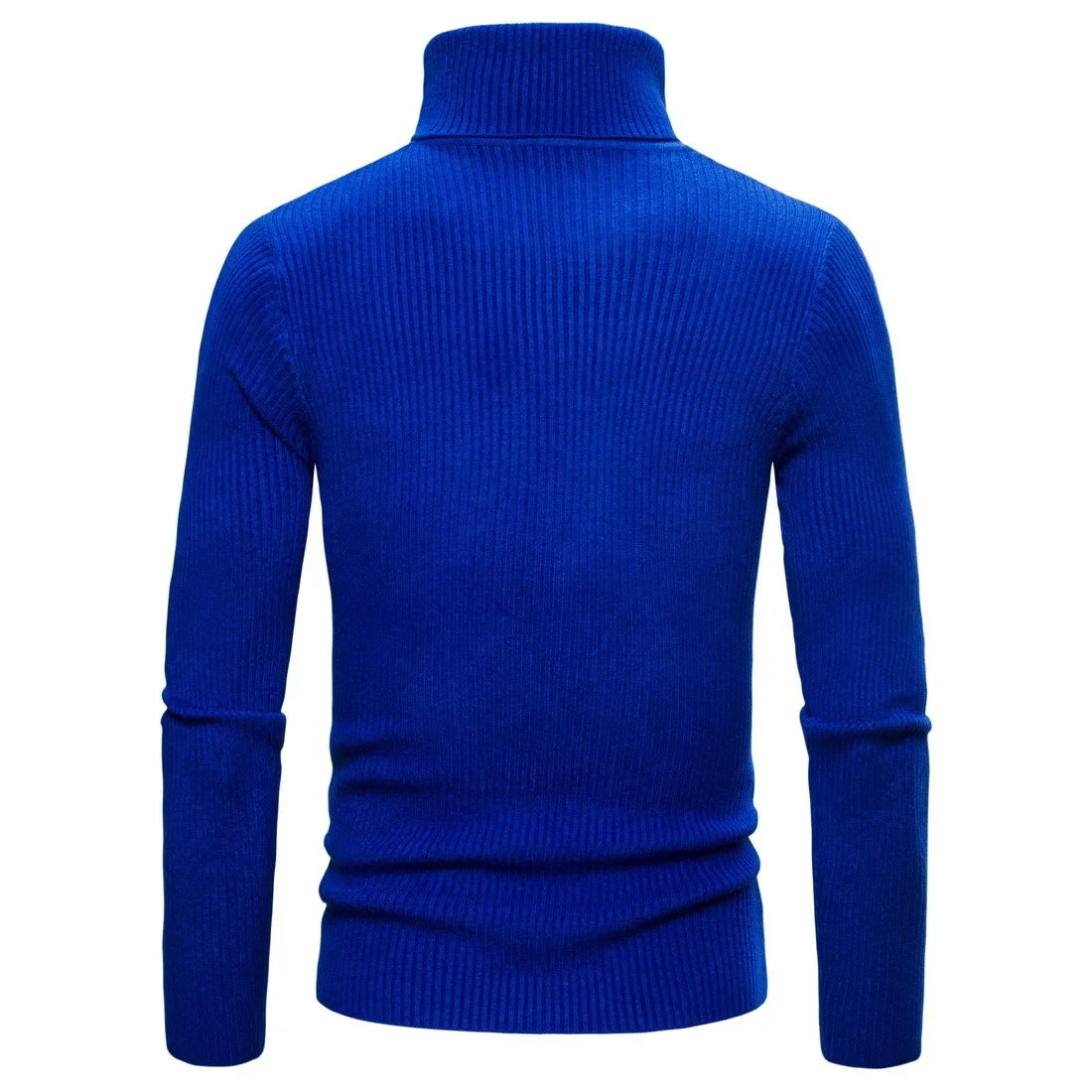 Autumn Winter New Men's Turtleneck Sweater Male Version Casual All-match Long Sleeved Stripes Knitted Sweater Pullover