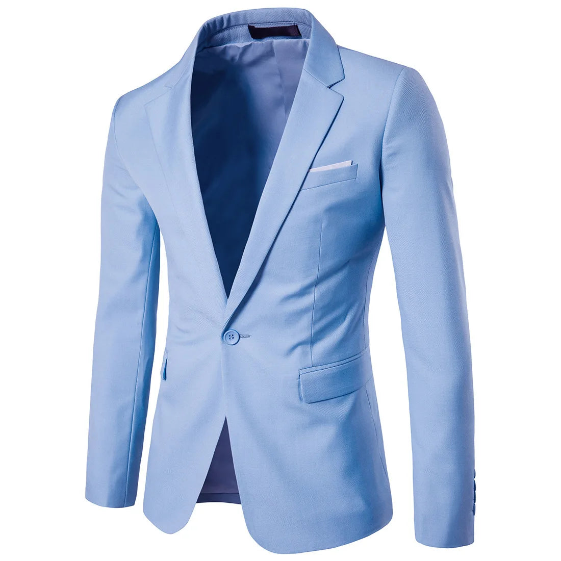 Men Fashion Business Casual Blazers Suit Slim Fit Groom Groomsman Male Wedding Suits Blazer Jackets 9 Colors XF001-B