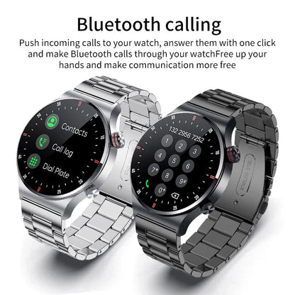 LIGE ECG+PPG Bluetooth Call Smart Watch 2023 Men AMOLED Full Touch Sports NFC Watches Men Smartwatch Waterproof For Android Ios