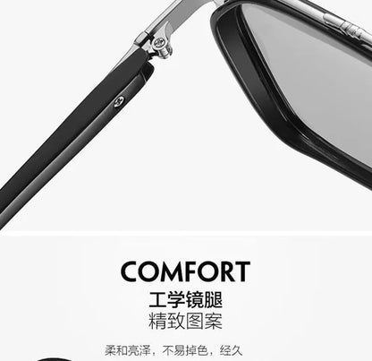 New Men's Large Frame Polygon Sunglasses Men Metal Frame Fashion Sun Glasses Outdoor Driving Fishing Eyewear UV400 Oculos De Sol