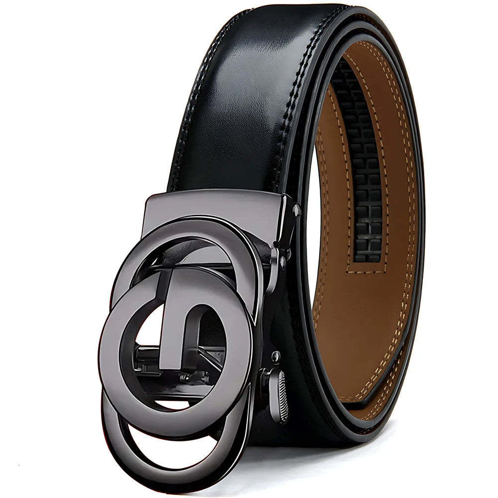 Famous Brand Men Belts Top Quality Genuine Luxury Leather Belts for Women Dress Metal Automatic Buckle Belt for Jeans Strap