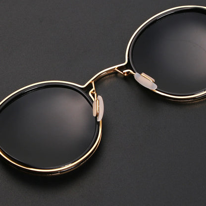 Retro Round Sunglasses Brand Designer Vintage Small Frame Classic Gothic Steampunk Sun Glasses Unisex UV400 Driving Goggles