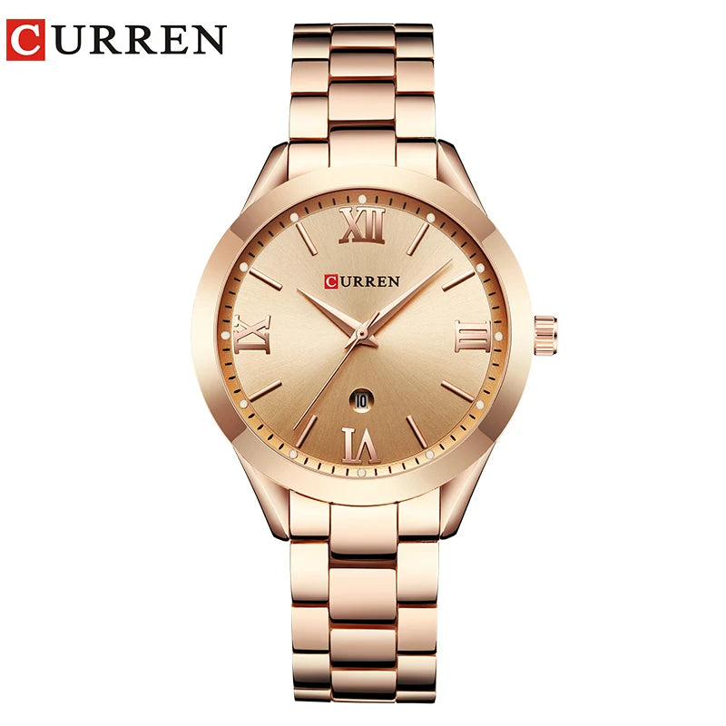 CURREN Gold Watch Women Watches Ladies Creative Steel Women's Bracelet Watches Female Clock Relogio Feminino Montre Femme