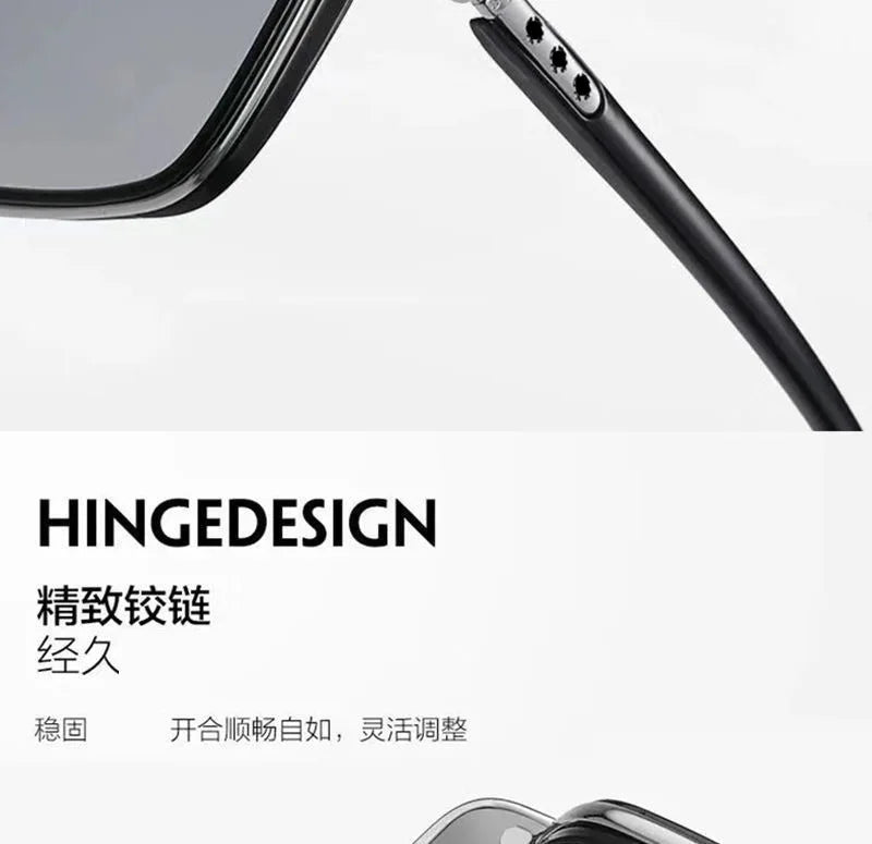 New Men's Large Frame Polygon Sunglasses Men Metal Frame Fashion Sun Glasses Outdoor Driving Fishing Eyewear UV400 Oculos De Sol