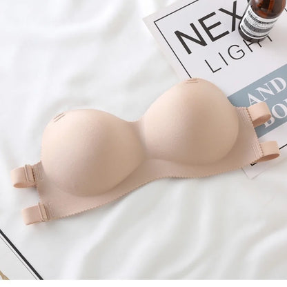 Push Up Strapless Bra Sexy Full Support Lightly Seamless Brassiere Non-Slip No Sewing Bra Women