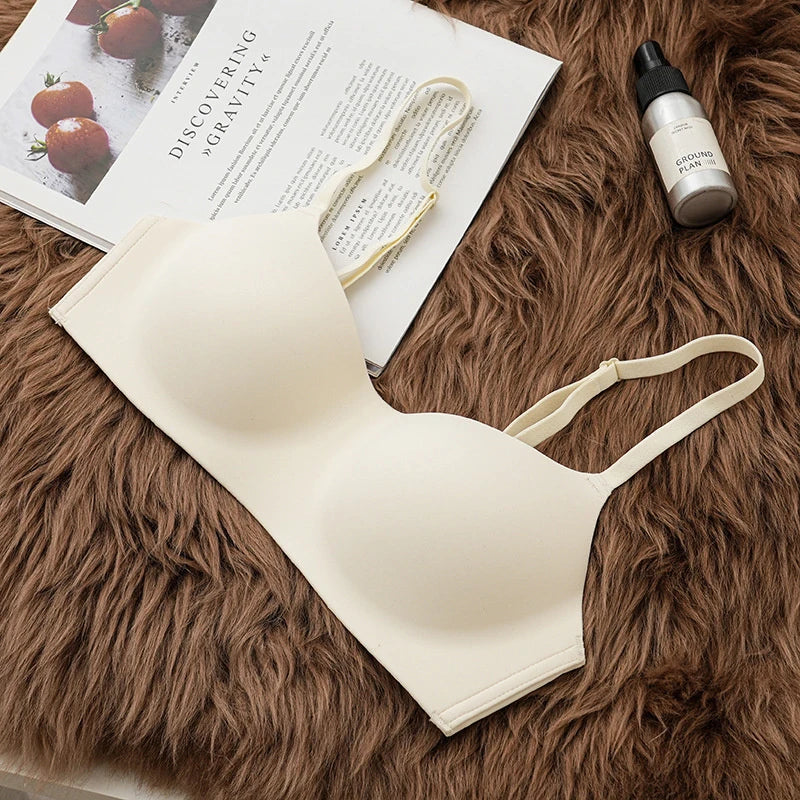 One Piece Seamless Bras Thin Gather Underwear No Steel Rings Bra Soft Comfortable Breathable Underwear Sexy Women's Intimates