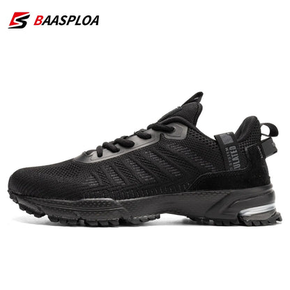 Baasploa Men Running Shoes Lightweight Sneakers Designer Sneaker Male Breathable Tennis Shoe Non Slip 2023 New Sport Shoes