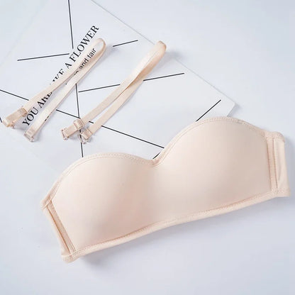 Women Invisible Bra Strapless Bralette 1/2 Cup Women's Underwear Female Seamless Party Wedding Bras Sexy Lingerie New