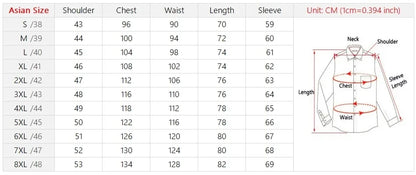 New Anti-Wrinkle Mens Shirts Long Sleeve Dress Shirts For Slim Fit Camisa Social Business Blouse White Office Shirt S-6XL