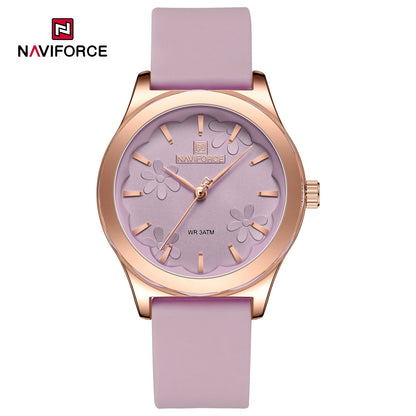 2024 NAVIFORCE New Female Fashion Elegant Wristwatch Quartz Waterproof and Shockproof Watches for Women Clock Reloj Mujer NF5051