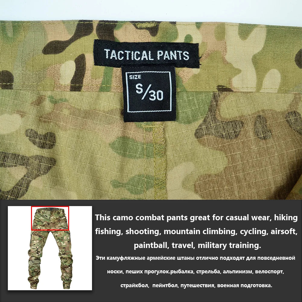 Mege Tactical Joggers Outdoor Ripstop Cargo Pants Working Clothing Hiking Trousers Men's Streetwear