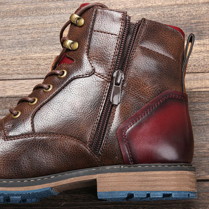 Size 7-13 Ankle Boots For Men Men's Leather boots Brand Boot for men #AL605