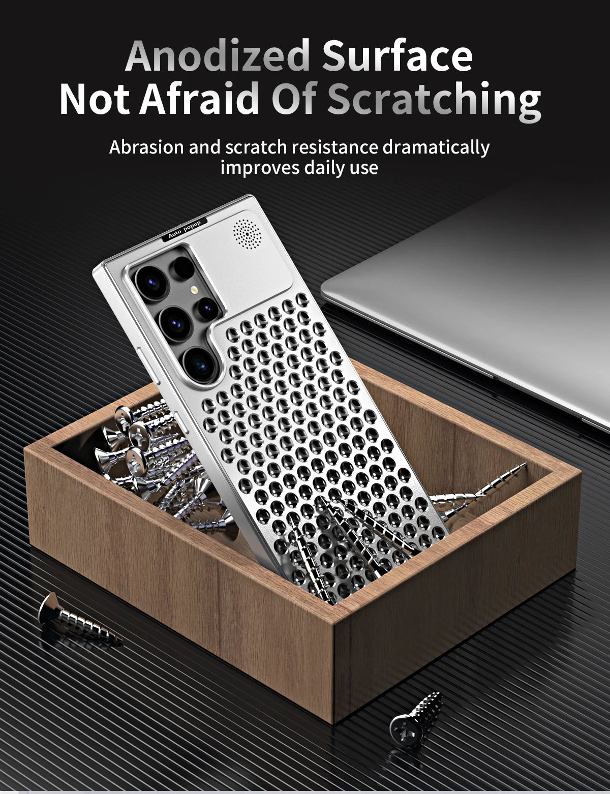 Luxury Metal Cooling Hollow Aluminum Phone Case For Samsung Galaxy S23 S22 S24 ultra Aroma Diffuser Heat Dissipation Cover Funda