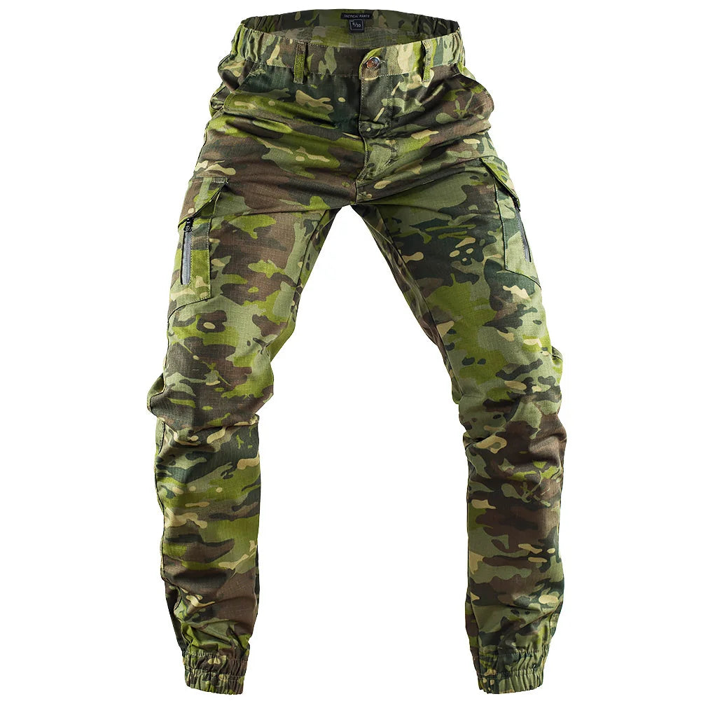 Mege City Men Tactical Joggers Outdoor Ripstop Hunting Cargo Pants Working Clothing Hiking Lightweight Trousers Men's Streetwear