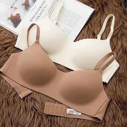 One Piece Seamless Bras Thin Gather Underwear No Steel Rings Bra Soft Comfortable Breathable Underwear Sexy Women's Intimates