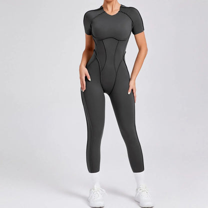 New Autumn/Winter Women's One-piece Yoga Jumpsuit leggings Long-sleeved Sexy Backless Slim Fit Sports Outfit