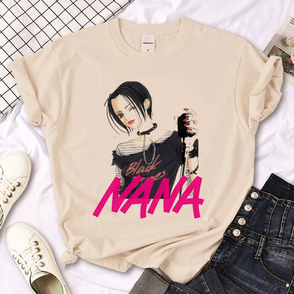 Nana t shirt women Japanese Tee girl designer comic funny clothing