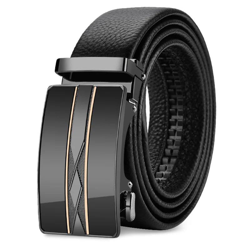 OYIFAN Men Belt Genuine Leather Belt for men Automatic belts Adjustable waistband Business belts 허리띠