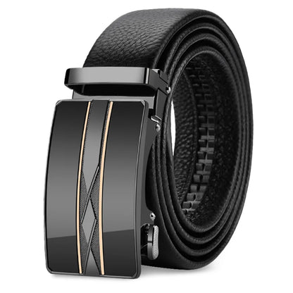 OYIFAN Men Belt Genuine Leather Belt for men Automatic belts Adjustable waistband Business belts 허리띠