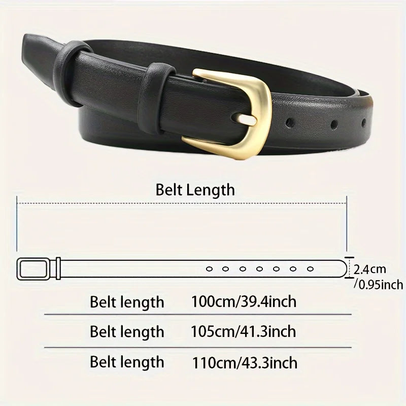 1 piece belt ladies fashion simple belt decorative black with jeans belt suitable for daily wear and use