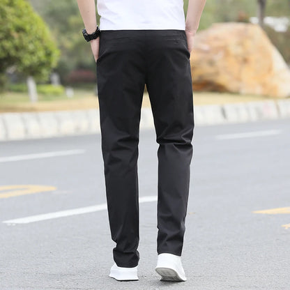 Men's High-Quality Chinos -Cotton Casual Trousers - Breathable Straight Pants (Sizes w28-w40)