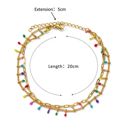 Anklets for Women Summer Beach Accessories Stainless Steel Imitation Pearl Chain Anklet Gold Color Leg Bracelets Bodychain Gifts