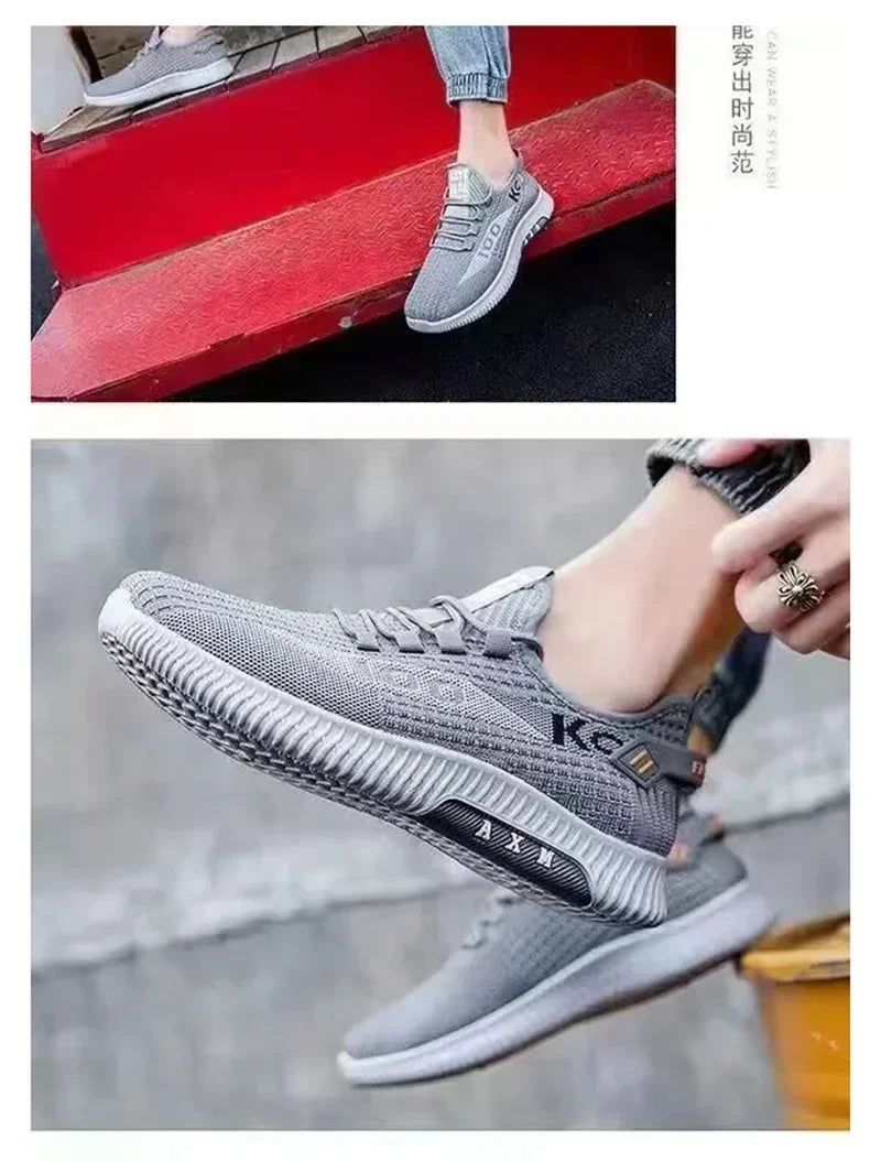 Soft soled spring and autumn old cloth shoes Breathable mesh shoes non-slip wear-resistant casual low-top shoes work shoes