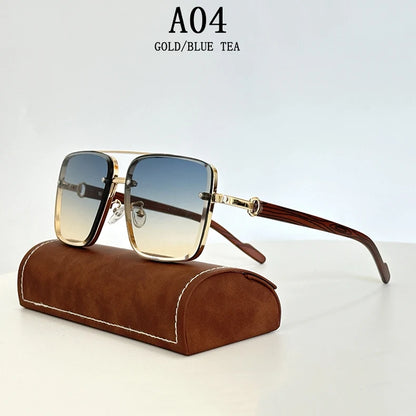 2025 Sunglasses For Men Square Sunglasses Women Trendy Luxe Vintage Fashion Glasses Retro Steampunk Shades Gafas De Sol Hombre