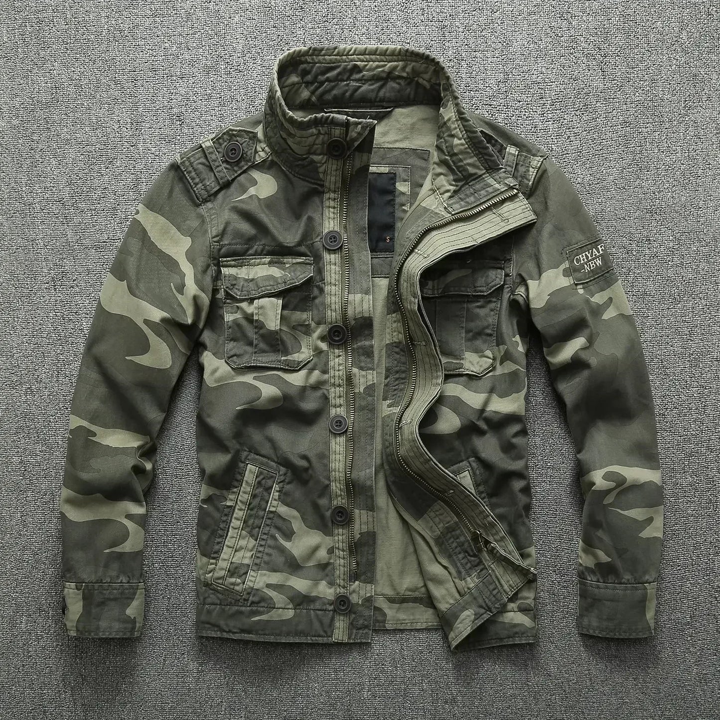 Men Jacket Men M65 Denim Retro Cargo Jacketes Outdoor Multi Pockets Camo Tops Field Casual Fashion Hiking Coats Uniform