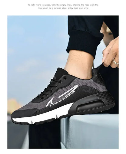 New Men Shoes Trainers Men Sneakers Air Cushion Running Shoes Men Casual Unisex Shoes Breathable Lace-Up Chaussure Homme Tenis