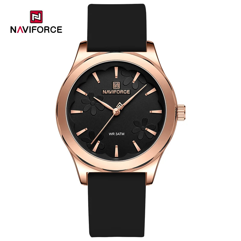 2024 NAVIFORCE New Female Fashion Elegant Wristwatch Quartz Waterproof and Shockproof Watches for Women Clock Reloj Mujer NF5051