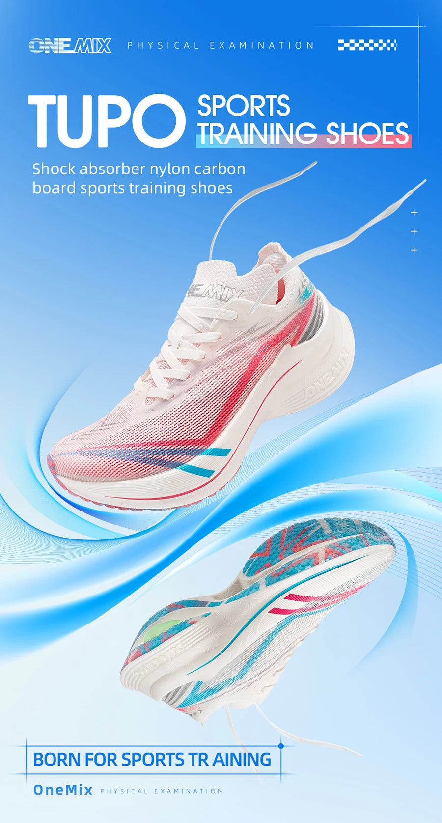 ONEMIX 2025 New Carbon Plate Marathon Running Shoe Pro Tests Stable Support For Shock-absorbing Ultralight Bounce Sneakers