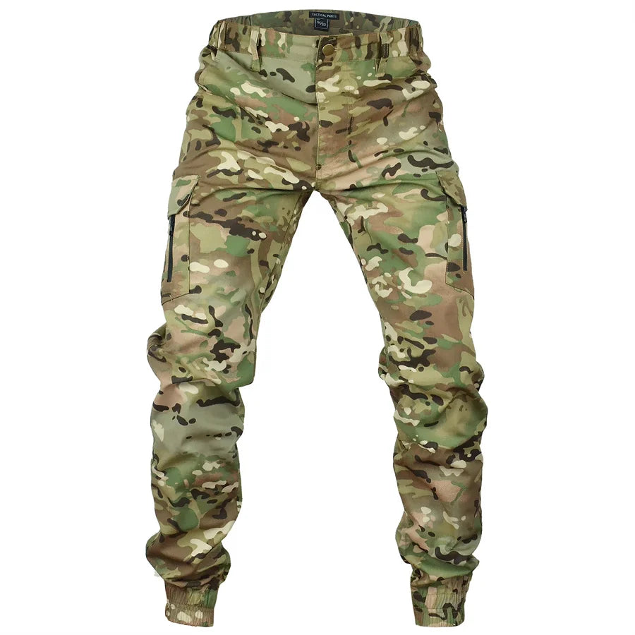 Mege City Men Tactical Joggers Outdoor Ripstop Hunting Cargo Pants Working Clothing Hiking Lightweight Trousers Men's Streetwear