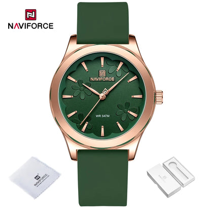 2024 NAVIFORCE New Female Fashion Elegant Wristwatch Quartz Waterproof and Shockproof Watches for Women Clock Reloj Mujer NF5051