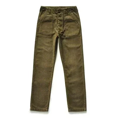 SauceZhan OG107 Fatigue Utility Pants Military Pants VINTAGE Classic Olive Sateen Men's Baker Pants Satin Cotton Straight Fit