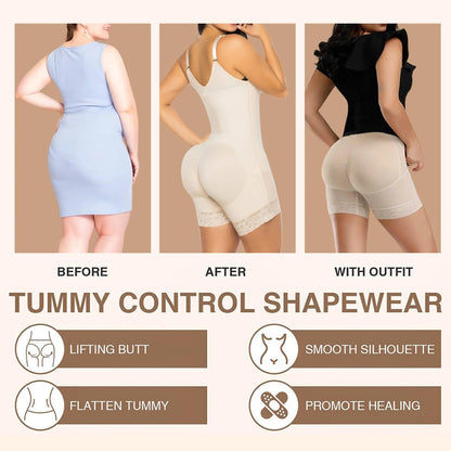 Fajas Colombianas High Compression Waist Trainer Slimming Butt-Lifting Losing Weight BBL Post Op Surgery Supplies Shapewear