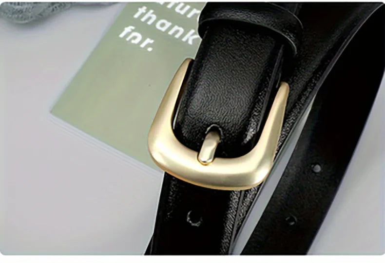 DINISITON 1 piece belt ladies fashion simple belt decorative black with jeans belt suitable for daily wear and use