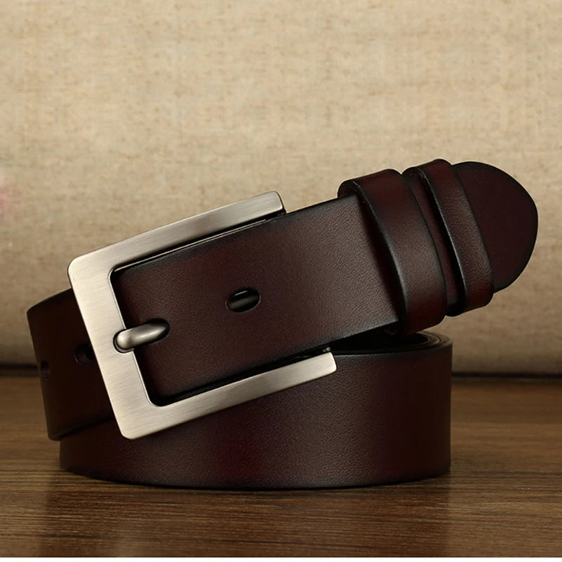 CEXIKA 140 150 160 170cm Men Belt  Pin Buckle Big Plus Large Size Male Leather Belts Cinturones Para Hombre