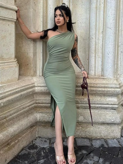 Summer Black New Dress Women Fashion Sexy Split Sleeveless Backless Slim Maxi Dress Female Casual Club Elegant Lady Party Dress