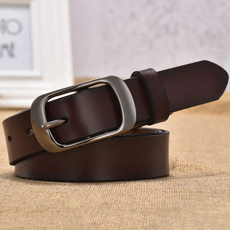 Women's strap casual all-match Women brief genuine leather belt women strap pure color belts Top quality jeans belt WH001