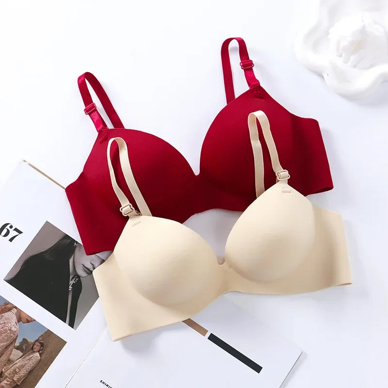 Women Seamless Bra Sexy Push Up Bralette No Wire Girls Students Breathable Lingerie Fashion 3/4 Cup Wireless Female Lingerie