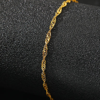 Stainless Steel Anklet Simple Popular Multi-Layer Chain Lovely Carved Delicate Anklet For Women Jewelry Party Gifts Daily Wear