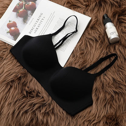 One Piece Seamless Bras Thin Gather Underwear No Steel Rings Bra Soft Comfortable Breathable Underwear Sexy Women's Intimates