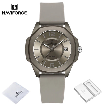 New Style Female Wristwatch NAVIFORCE Casual Sports Quartz Calendar Waterproof and Shockproof Watches for Women Clocks for Gifts